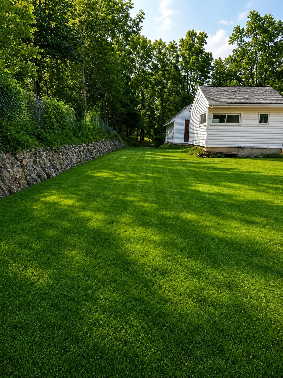 Lawn after installation