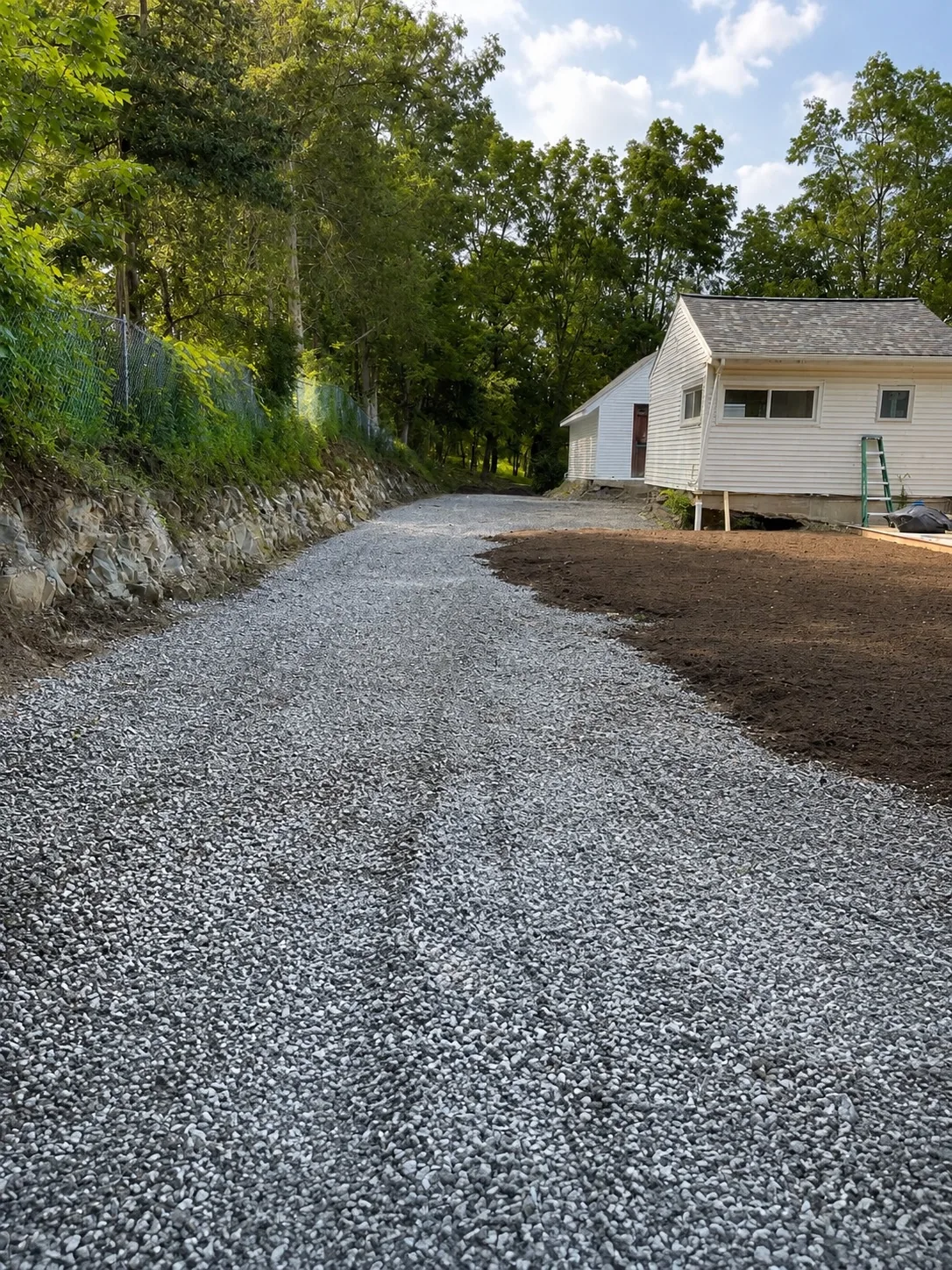Lawn before installation