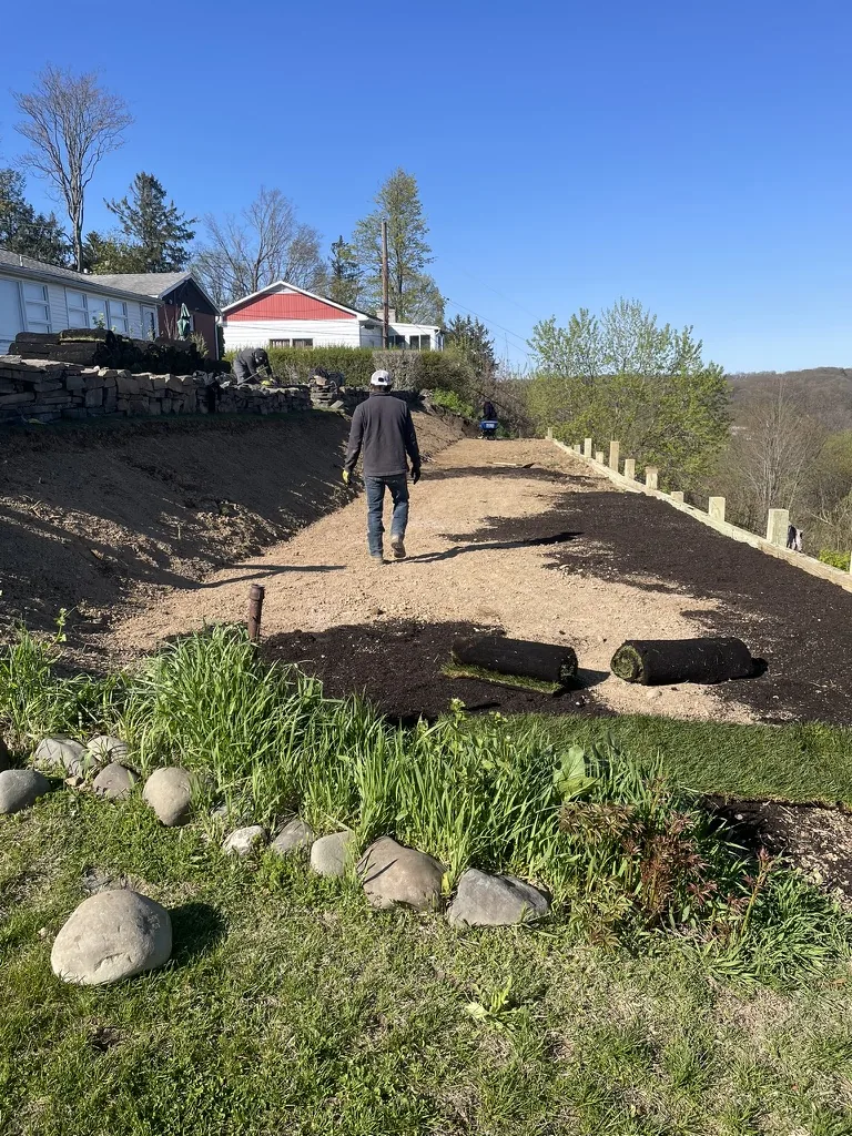 Ground preparation before sod
