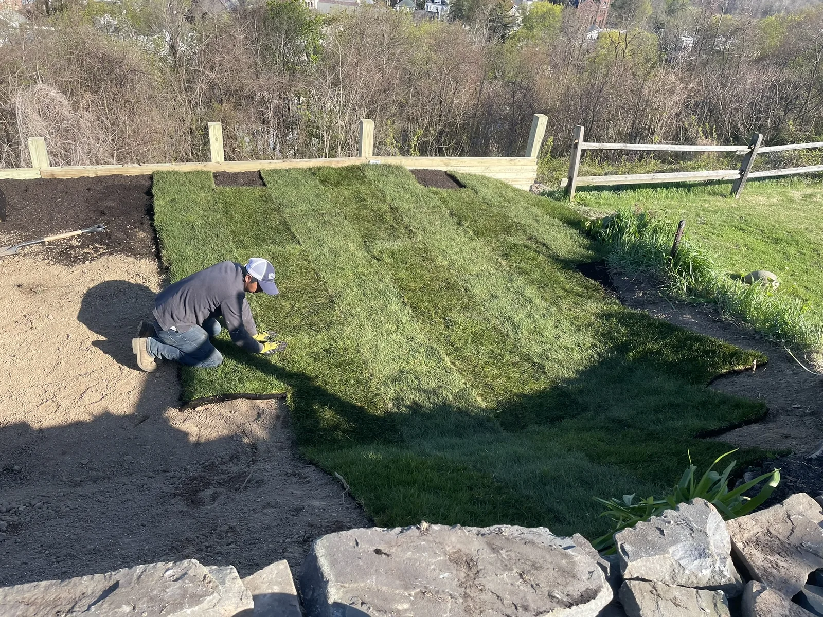 Sod installation