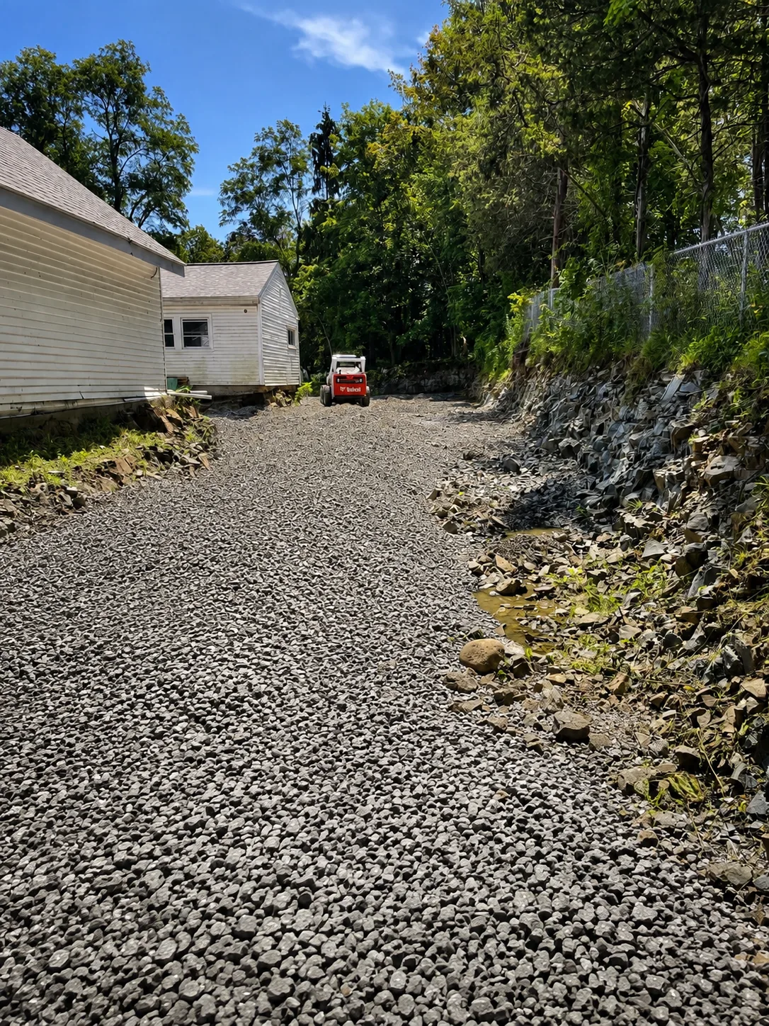 Property before lawn installation